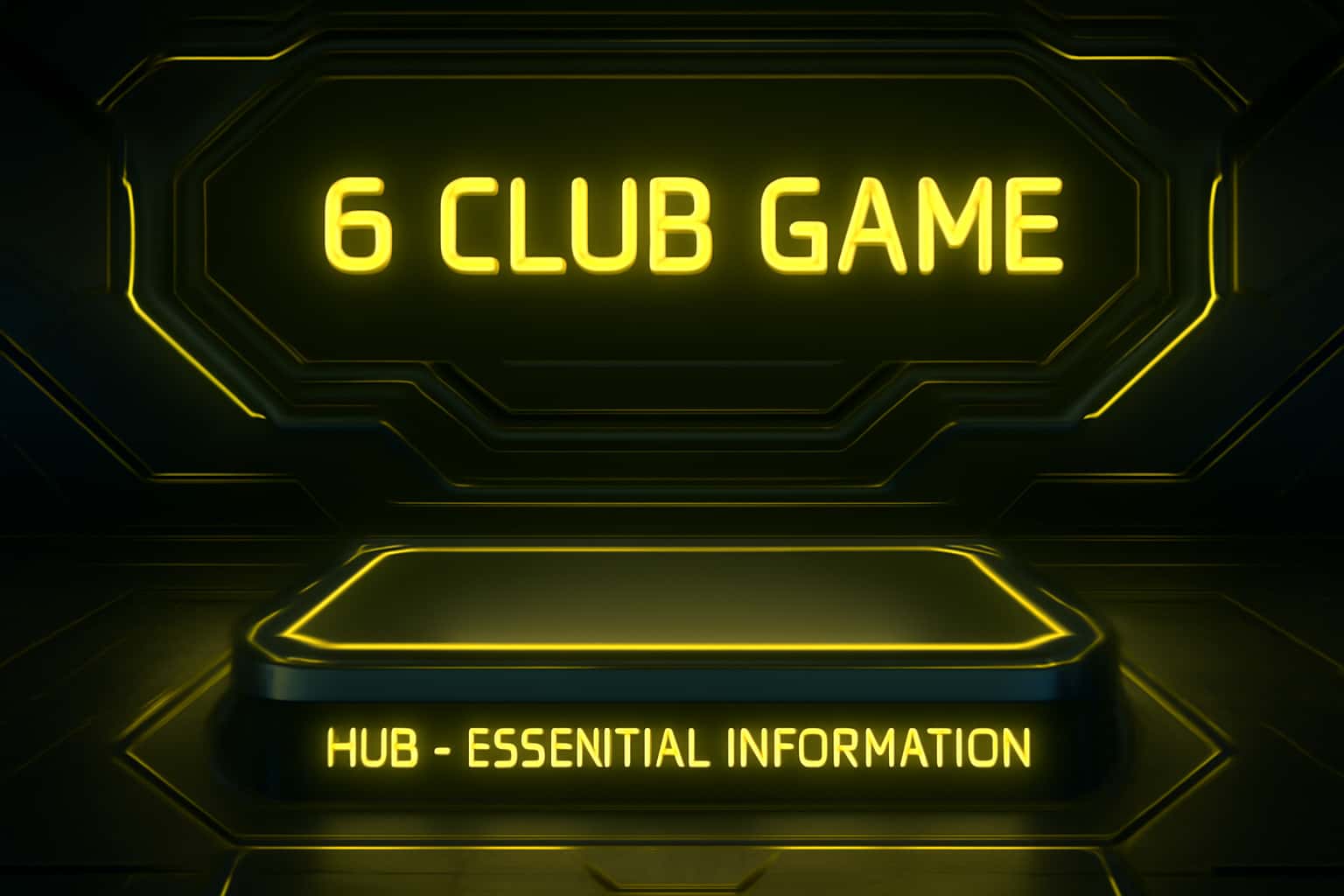 Futuristic gaming hub background