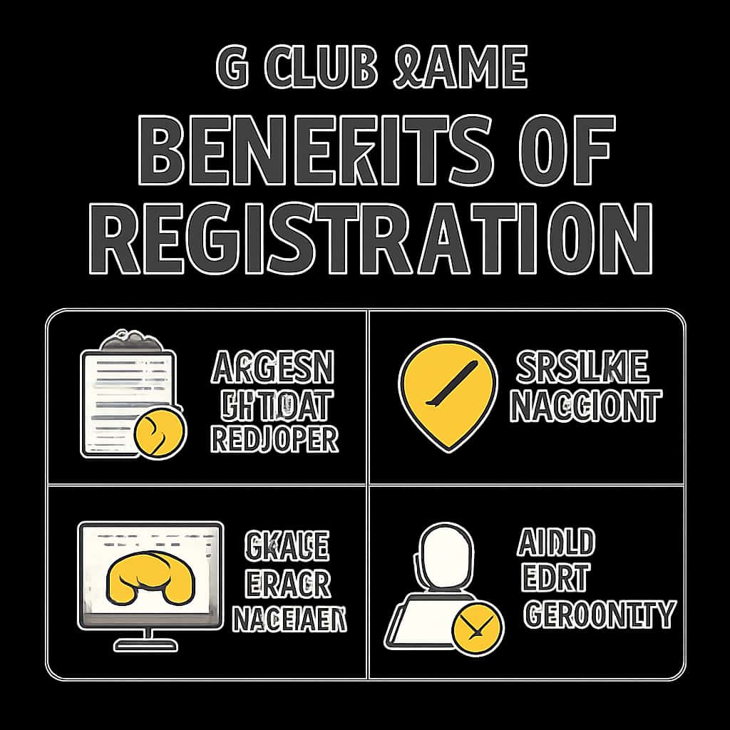A diagram illustrating the features of 6 Club Game Registration.