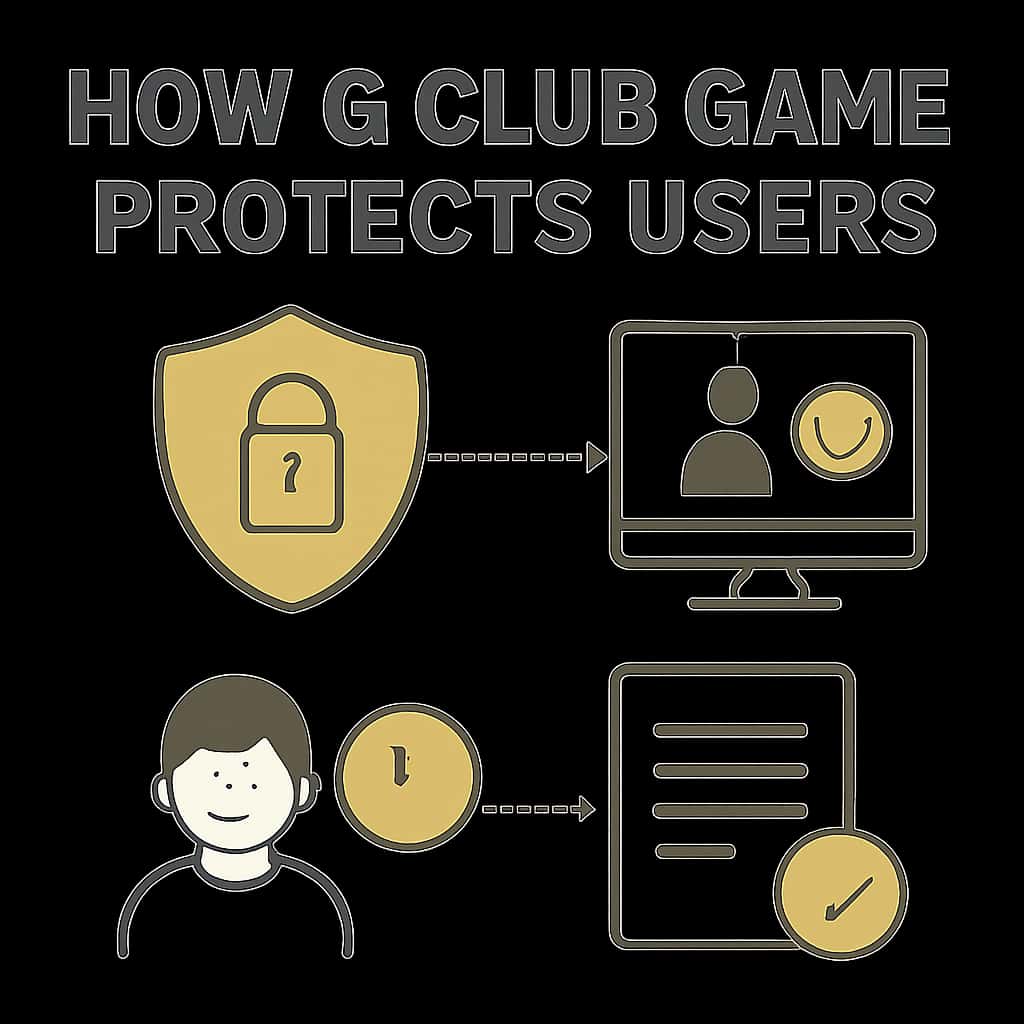 An educational diagram illustrating the security features of 6 Club Game.