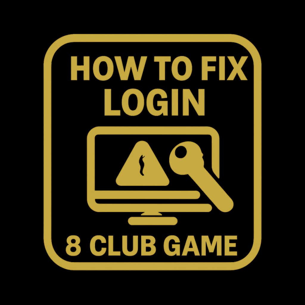 Icon representing login assistance for 6 Club Game.