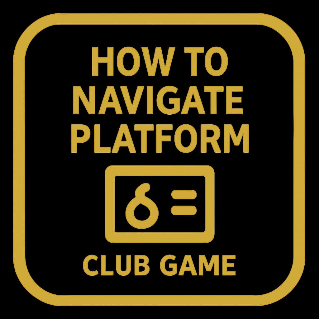 An icon representing guidance for the 6 Club Game platform.