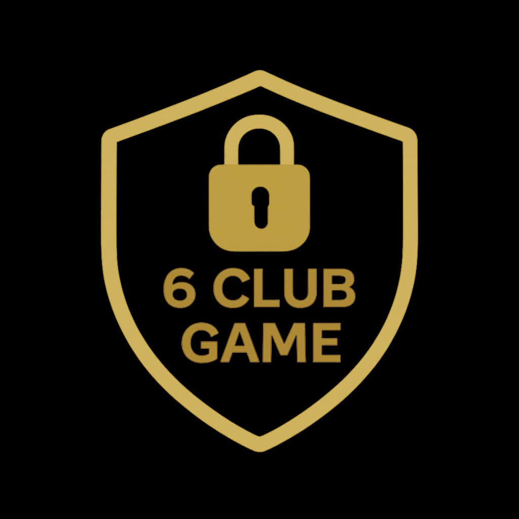 An icon representing the security of a 6 Club Game account.